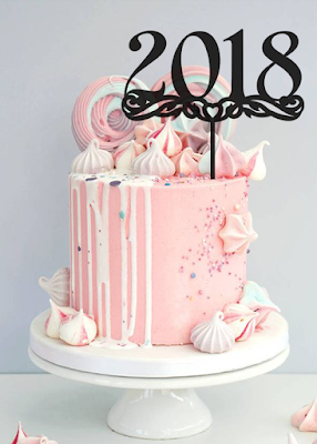 Number cake topper