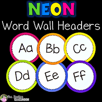 Cover of word wall letters resource