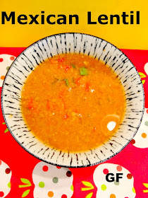 Mexican vegan lentil soup