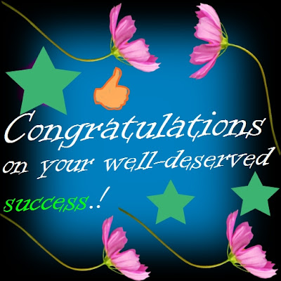 Congratulations on on your well-deserved success!