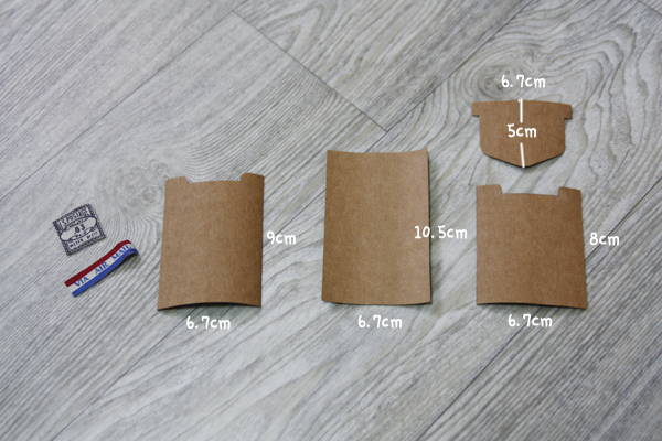 Gift Card holder with kraft tex paper. DIY tutorial in pictures.