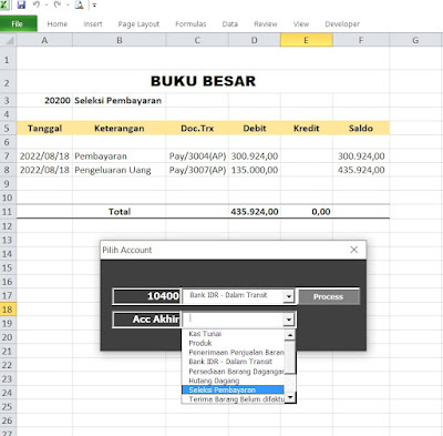 Form General Ledger