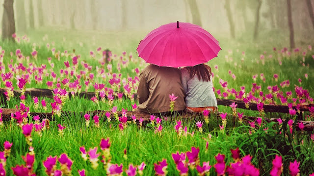Romantic Couple HD Wallpaper and Image. couple and umbrella