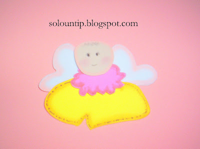 Angelito en fomi con molde ~ Solountip.com