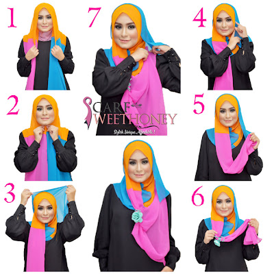 Cara Memakai Shawl Trio ANNA