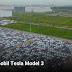 Ribuan mobil Tesla Model 3 siap dikirim dari Pelabuhan Shanghai