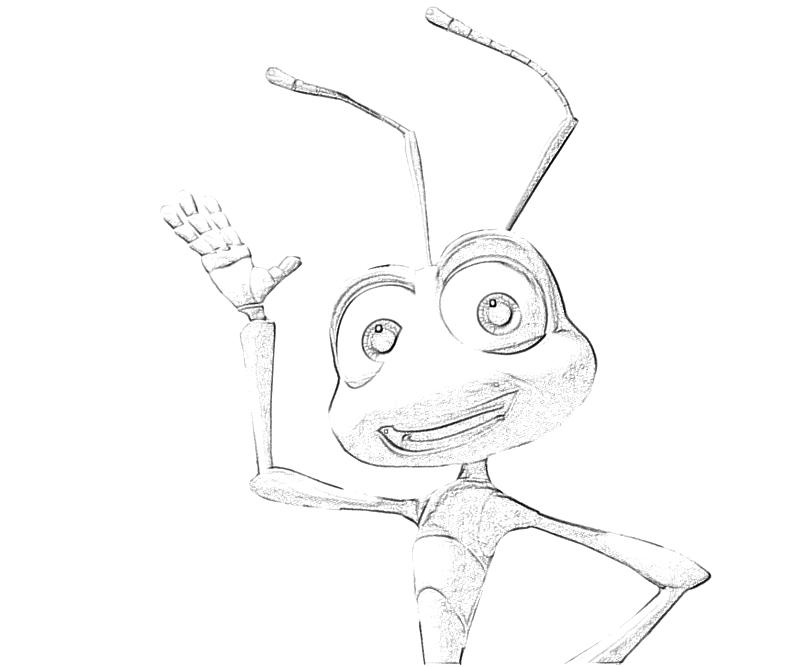 printable-a-bug's-life-flik-funny-coloring-pages