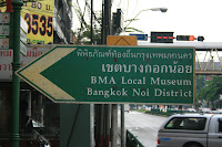 Street sign pointing to the museum