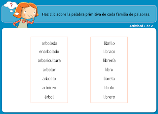 http://www.primerodecarlos.com/TERCERO_PRIMARIA/archivos/actividades_tilde_tercero/3/familia_palabras.swf