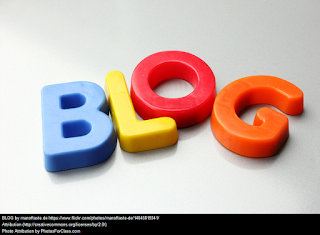 Image of the word blog