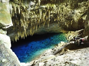 Gruta do Lago Azul em Bonito, MS (Foto: Heintz Jean / hemis.fr/ AFP)