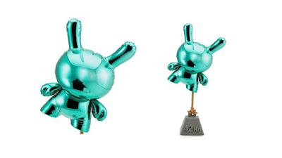 I Am Retro Exclusive Teal Balloon Dunny 8” Vinyl Figure by Wendigo Toys x Kidrobot