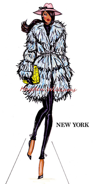 hayden williams fashion illustration sketch drawing new york fashion week 