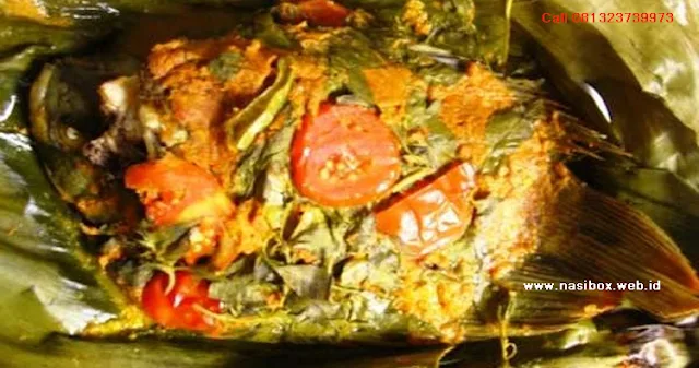 Resep pepes ikan gurame-nasi box cimanggu ciwidey