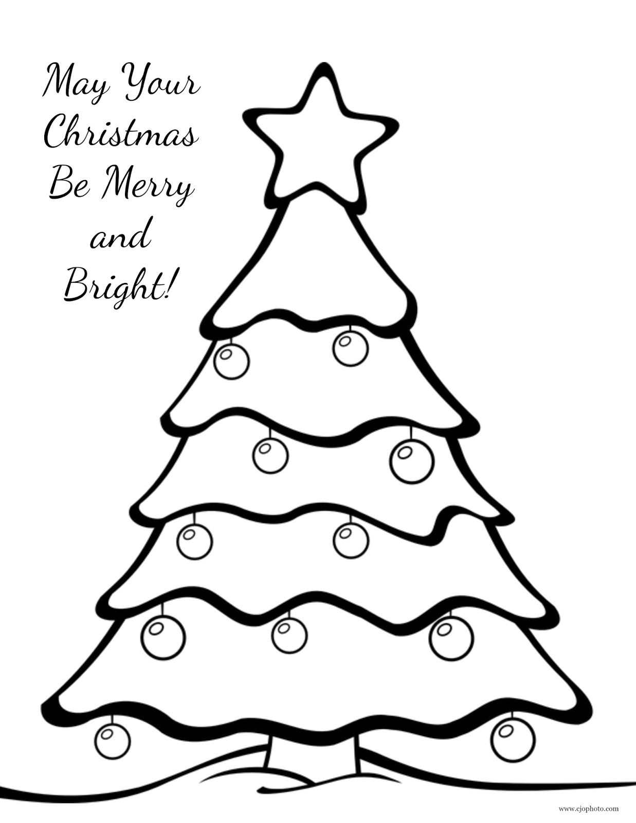 CJO Photo: Christmas Coloring Page: Christmas Tree