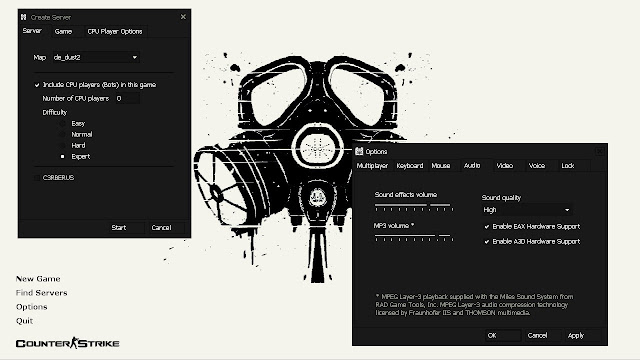 CS 1.6 Best Black and White Scheme GUI | Shark Pro - 640 x 360 jpeg 46kB