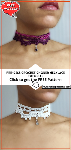 Princess Crochet Choker Necklace Tutorial