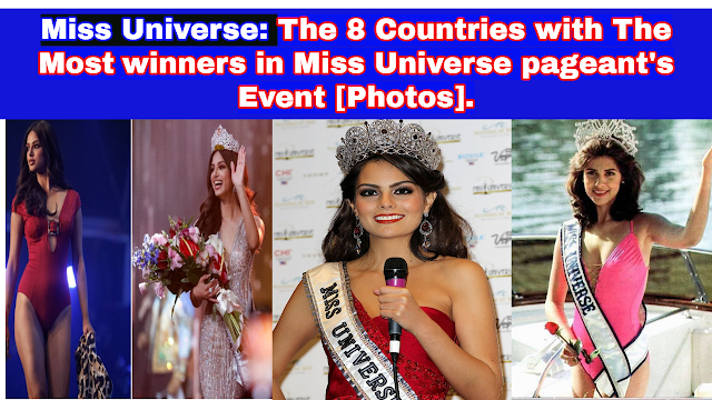 Miss Universe: The 8 Countries with The Most Miss Universe Winners [Photos].