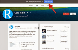 Cara Mengganti Url Halaman Google Plus