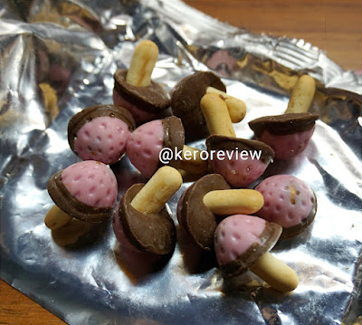 รีวิว ฟูกุอิ ขนมช็อกโกแลตสตรอว์เบอร์รี่ (CR) Review Strawberry Choco Snack, Fukui Brand. フクイ いちごチョコスナック