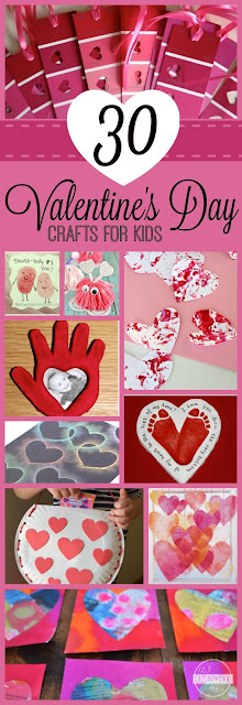 30 EASY Valentine's Day Crafts for Kids - so many really clever, unique crafts for kids. Great ideas for preschool, toddler, kindergarten, and more