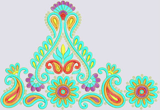 Paisley plant styl Patch