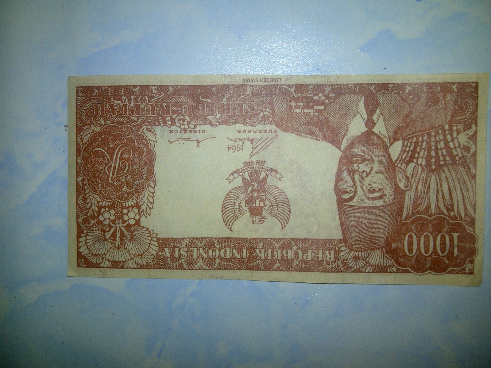 jasa pengadaan barang dan jasa: uang soekarno Rp. 1000, tahun 1964 