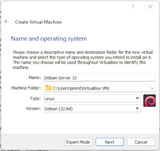 Install Debian 10 Pada Oracle VM VirtualBox