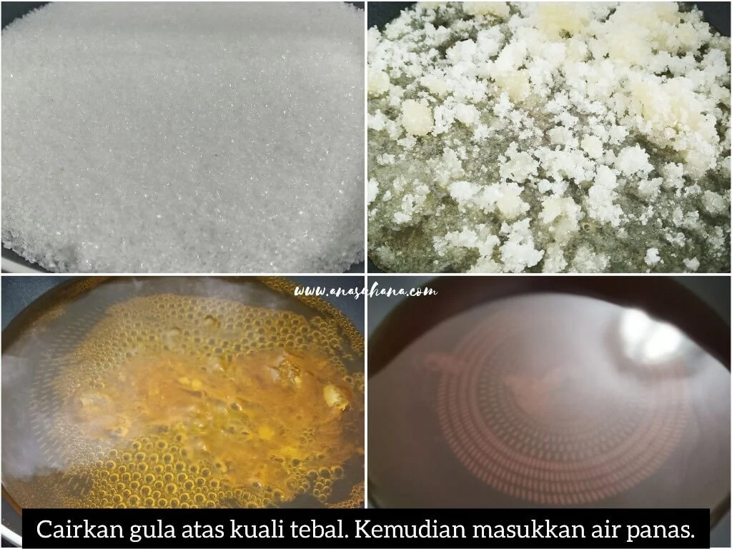 Resipi Apam Gula Hangus Yang Gebu dan Lembut