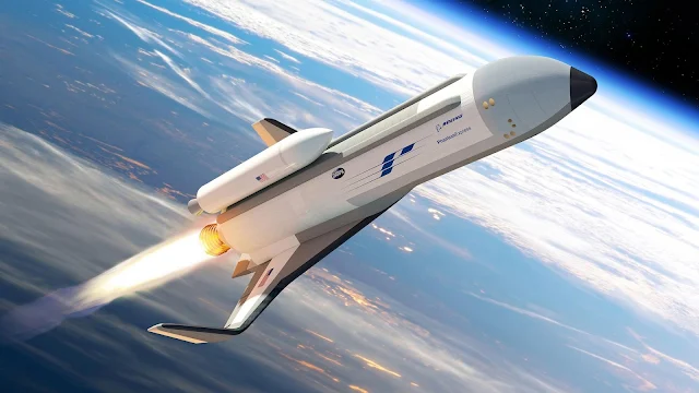 Free Boeing Phantom Express Spaceplane Space wallpaper. Click on the image above to download for HD, Widescreen, Ultra  HD desktop monitors, Android, Apple iPhone mobiles, tablets.