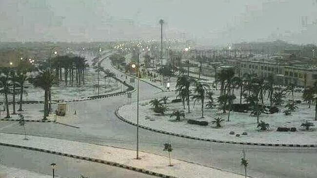 Snow Falls In Cairo For The First Time In More Than 100 Years