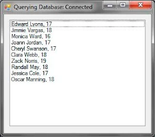 How to retrieve data from database in c#