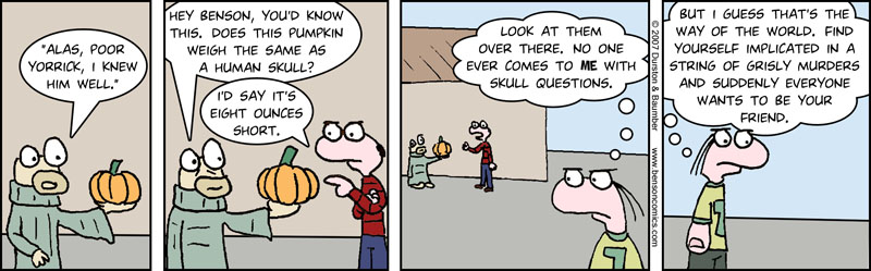 If this comic doesn't get us in the newspapers, then skull-based comedy has no place in the modern world.