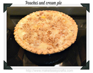 Peaches and cream pie