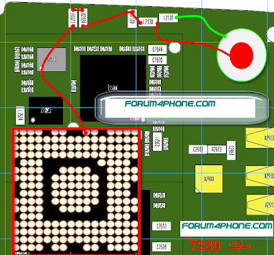 Nokia 7230 mic problem, frint break jumper, mic ic problem, Nokia 7230 mic repair ways