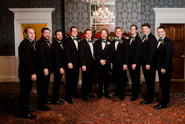Christmas Themed Wedding at The Tidewater Inn in Easton, MD photographed by Maryland Wedding Photographer Heather Ryan Photography
