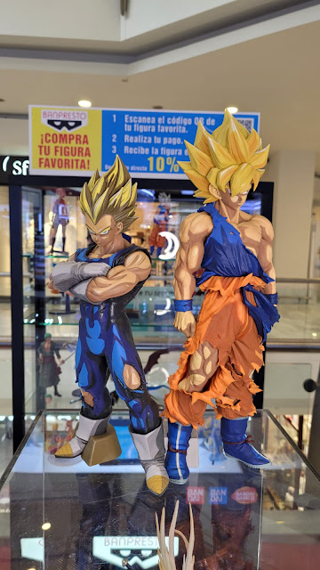 exposición de figuras Banpresto en el C.C. La Vaguada (Madrid)