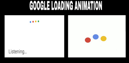 How to design the loading animation effect of Google Assistant via HTML and CSS only.