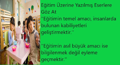 Eğitim Üzerine Yazılmış Eserlere Göz At, saymuallim