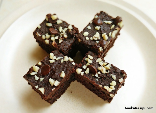Resepi Brownies Cip Coklat Almond Paling Sedap