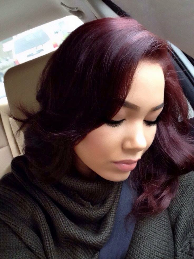 Dark Burgundy Brown Hair Color