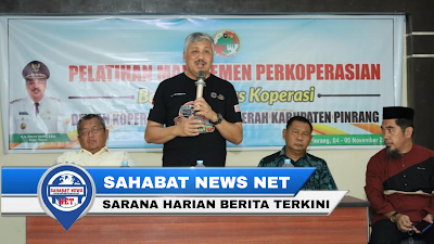 Bupati Pinrang Buka Resmi Pelatihan Manajemen Koperasi bagi pengurus koperasi