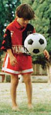 Lionel Messi de niño con la camiseta de Newell's