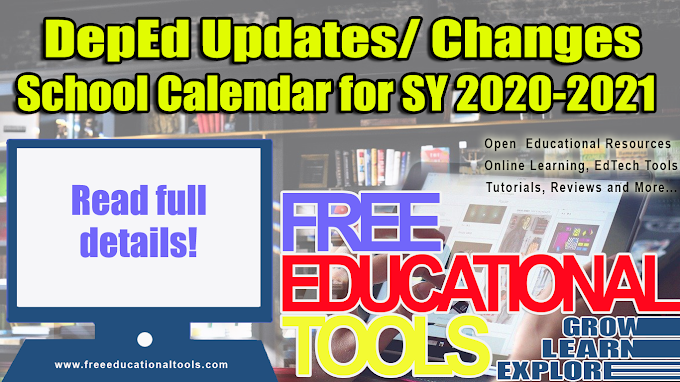 New/ Changes on DepEd School Calendar 2020-2021