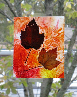 s fun to go out hunting for colorful leaves but what to do with them Pressed Leaf Collage