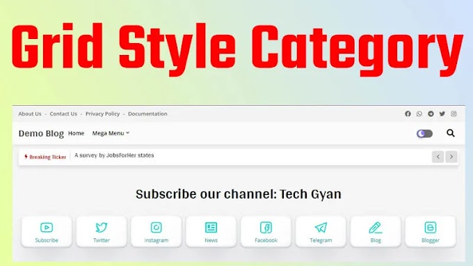 How to Add Grid style category in Blogger