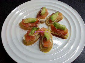 Finger food salmone e formaggio - Cheese and salmon finger food