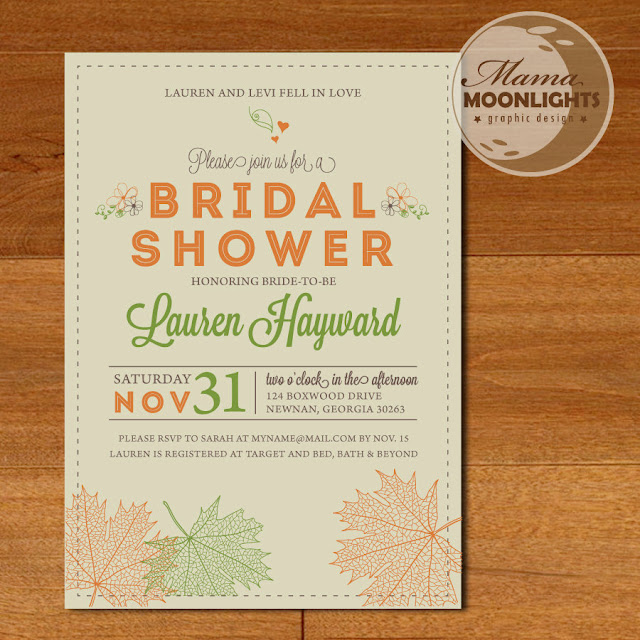 Autumn Bridal Shower Invitations7