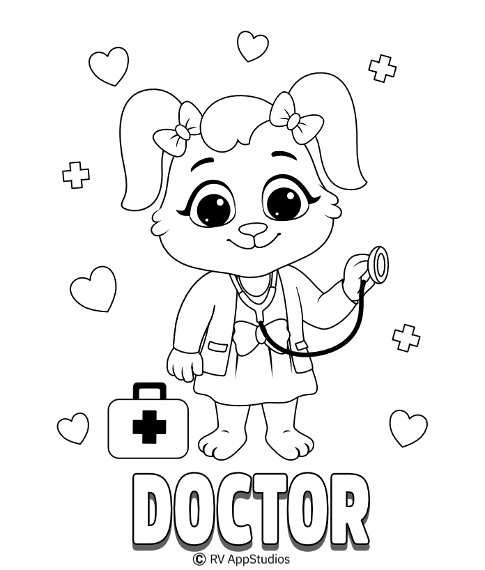 Doctor Coloring Pages For Kids