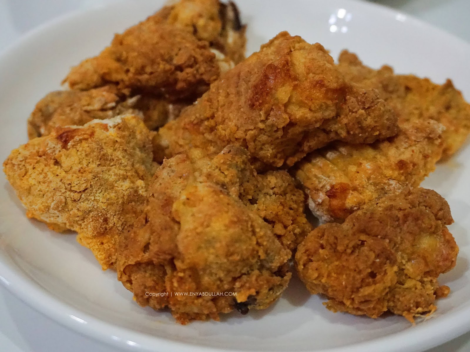 Ayam Goreng Tepung Rangup Guna Air Fryer  EnyAbdullah.Com